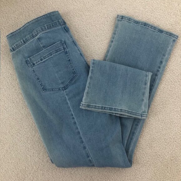 NWT Nic+Zoe Pull-On All Day Demi Boot Cut Jeans, Blue Haze - Size 8 - Picture 12 of 16